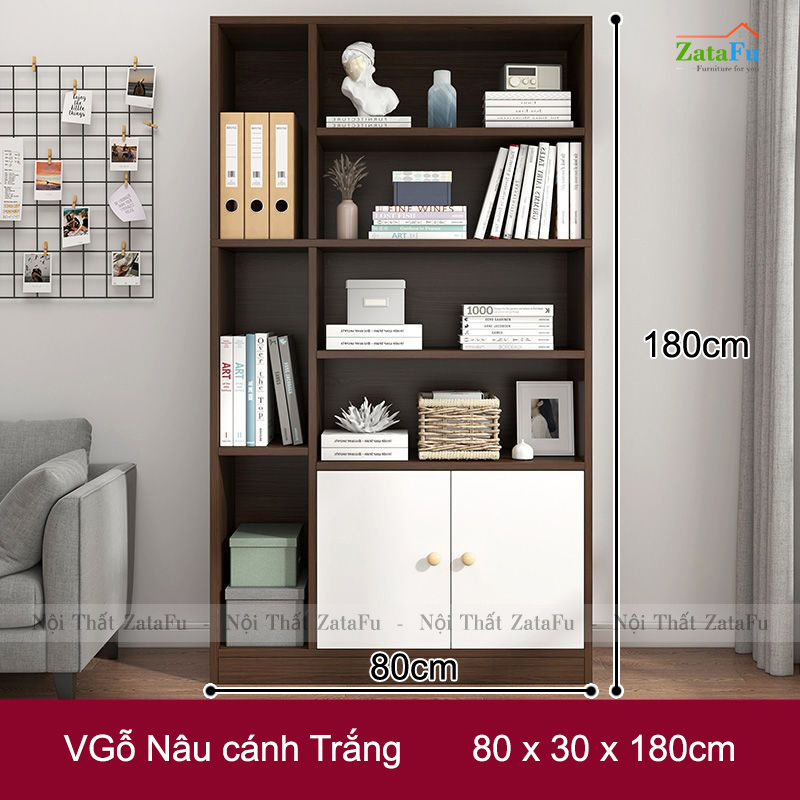 Tủ Kệ Sách Gỗ Tủ Kệ Trang Trí Hiện Đại TUTT-39