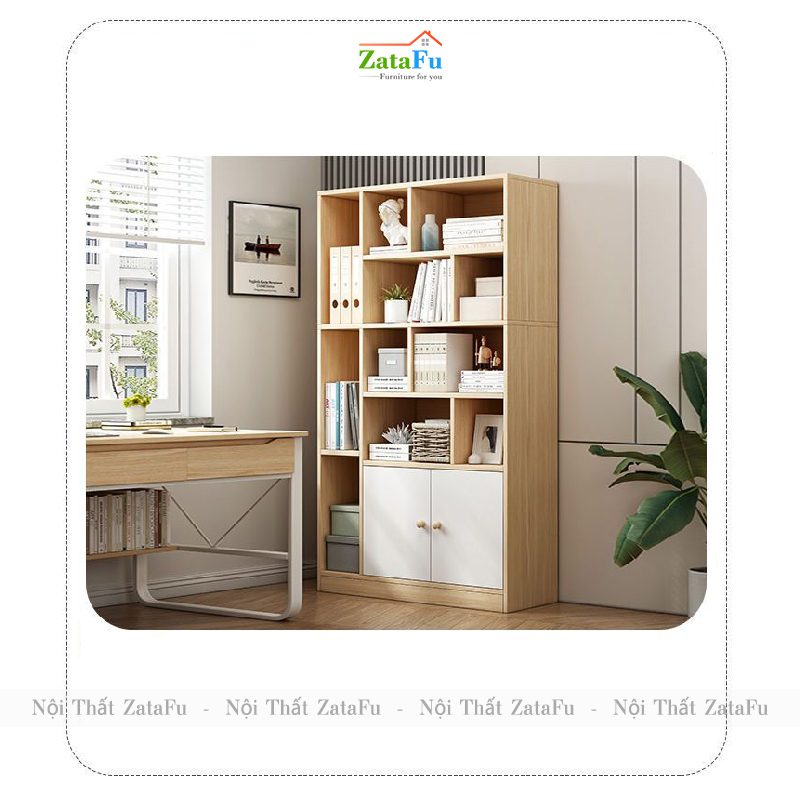 Tủ Kệ Sách Gỗ Tủ Kệ Trang Trí Hiện Đại TUTT-39