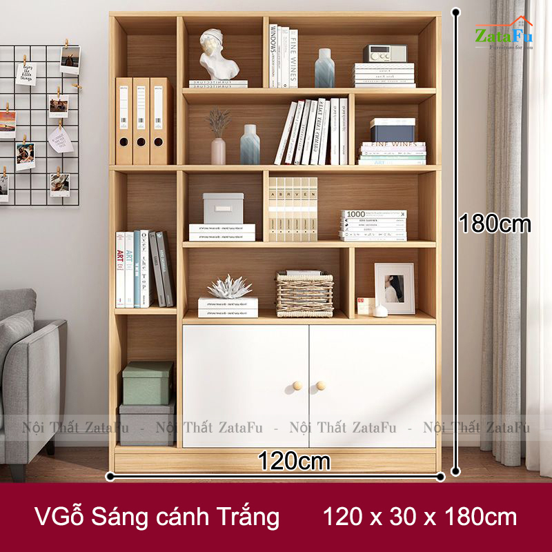 Tủ Kệ Sách Gỗ Tủ Kệ Trang Trí Hiện Đại TUTT-39