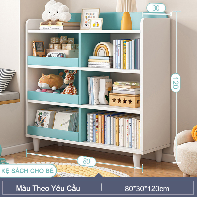 Kệ Sách Gỗ Trang Trí Đựng Sách Trẻ Em KTT-59