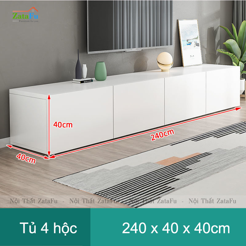 Tủ kệ tivi đặt sàn, treo tường phong cách hiện đại KTV-38