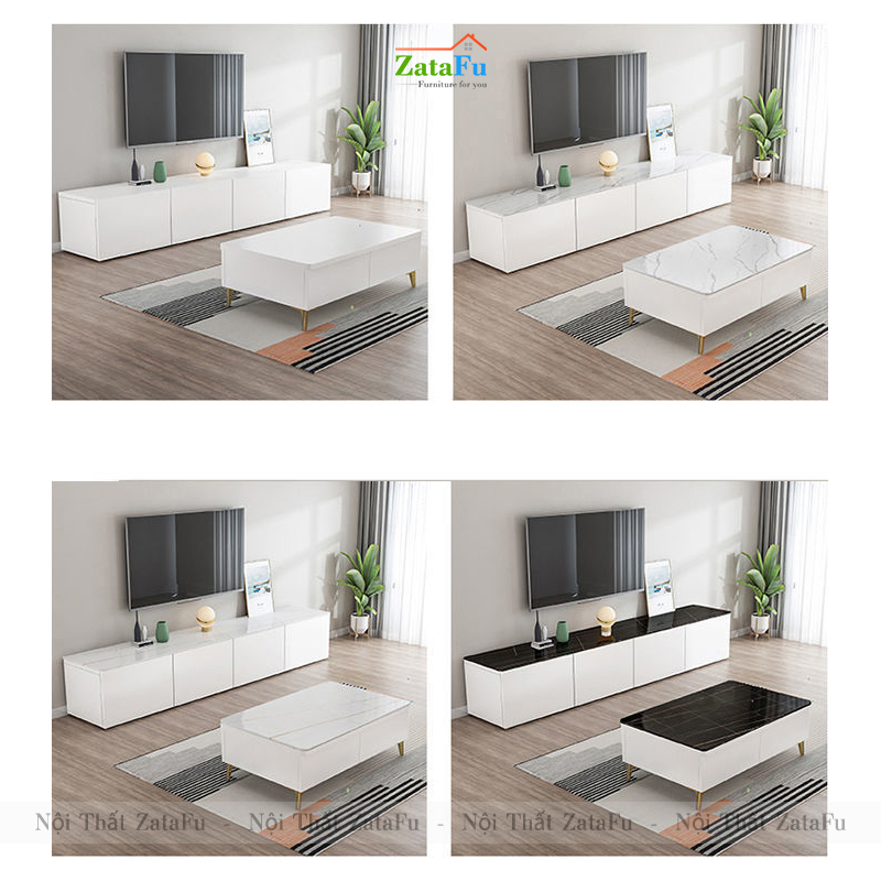 Tủ kệ tivi đặt sàn, treo tường phong cách hiện đại KTV-38