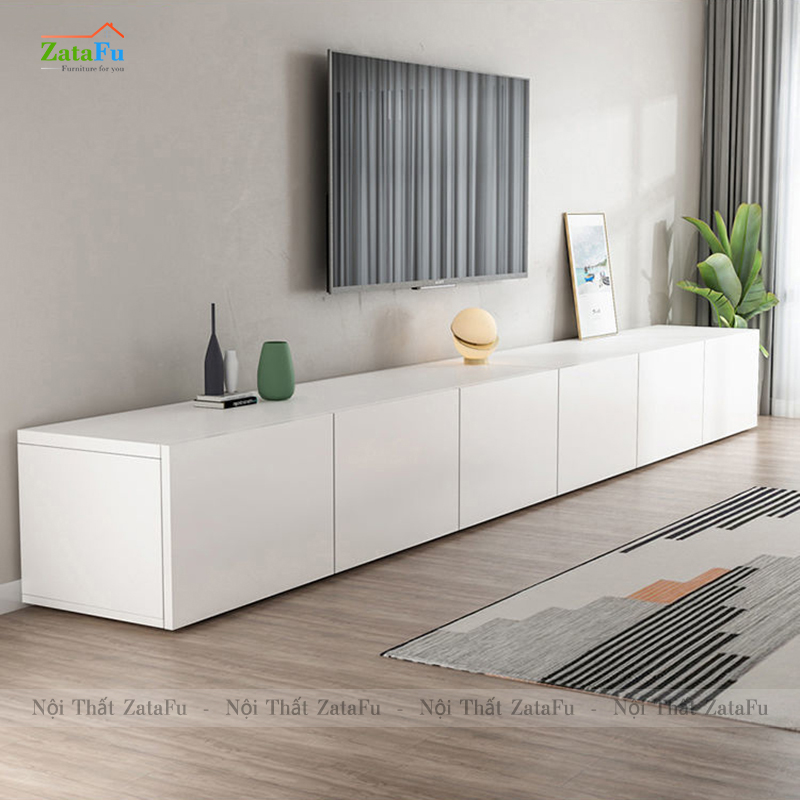 Tủ kệ tivi đặt sàn, treo tường phong cách hiện đại KTV-38