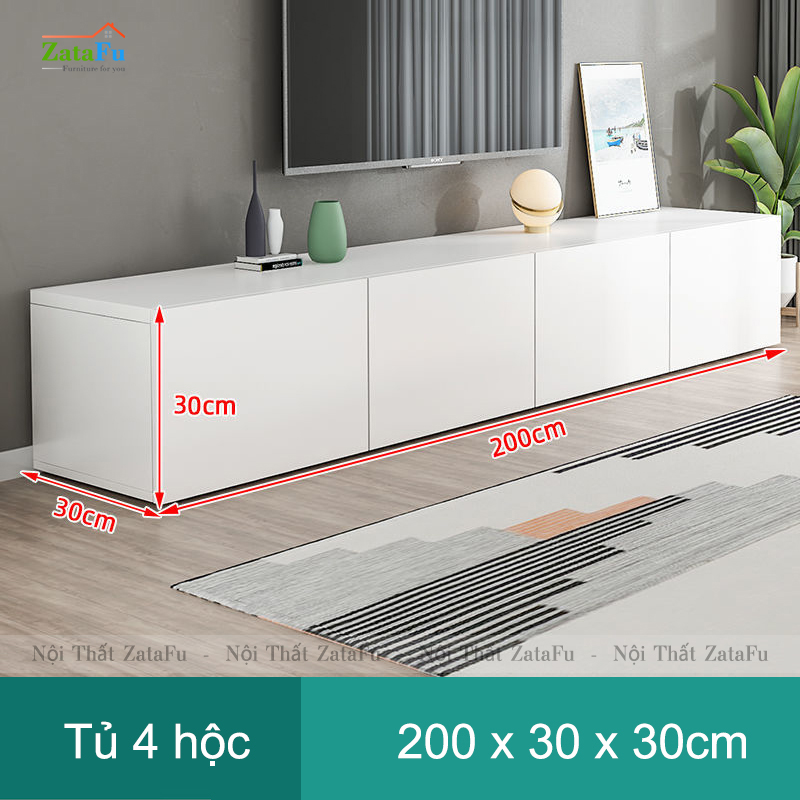 Tủ kệ tivi đặt sàn, treo tường phong cách hiện đại KTV-38
