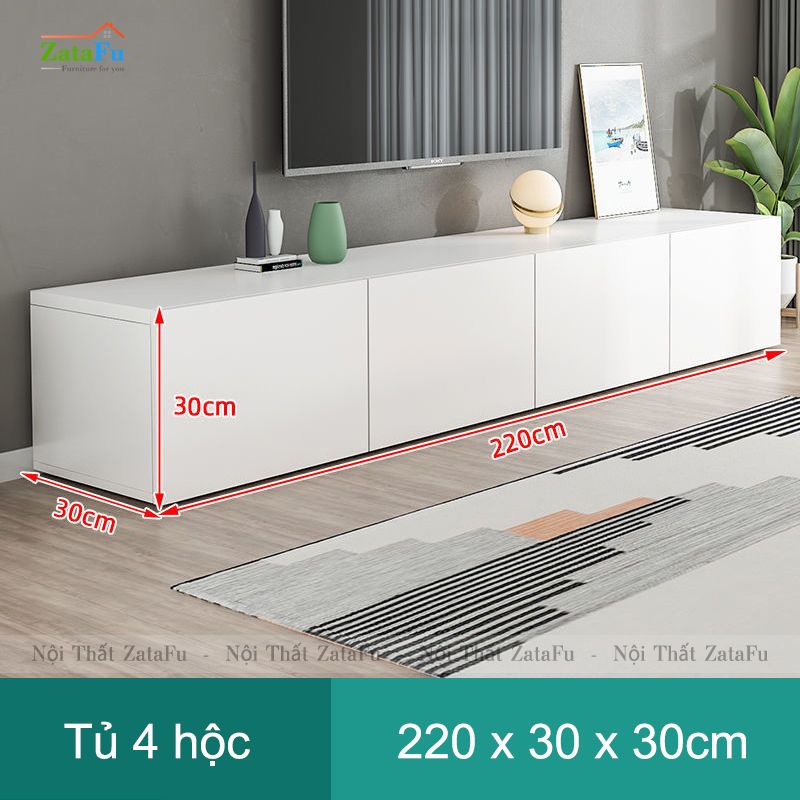 Tủ kệ tivi đặt sàn, treo tường phong cách hiện đại KTV-38