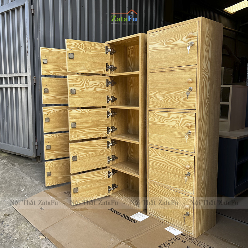Tủ Locker Gỗ Đựng Hồ Sơ Nhiều Tầng Đa Năng KTT-20