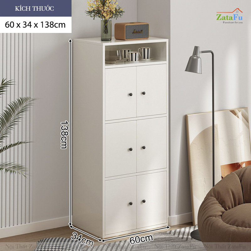 Tủ Nhiều Tầng Nhiều Ngăn Đựng Đồ Đa Năng Có Cánh Tủ TUTT-49