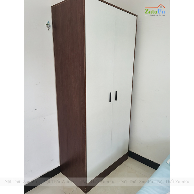 Tủ Quần Áo Gỗ MDF 2 Cánh Thiết Kế Tối Giản TQA-60