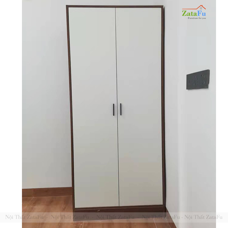 Tủ Quần Áo Gỗ MDF 2 Cánh Thiết Kế Tối Giản TQA-60