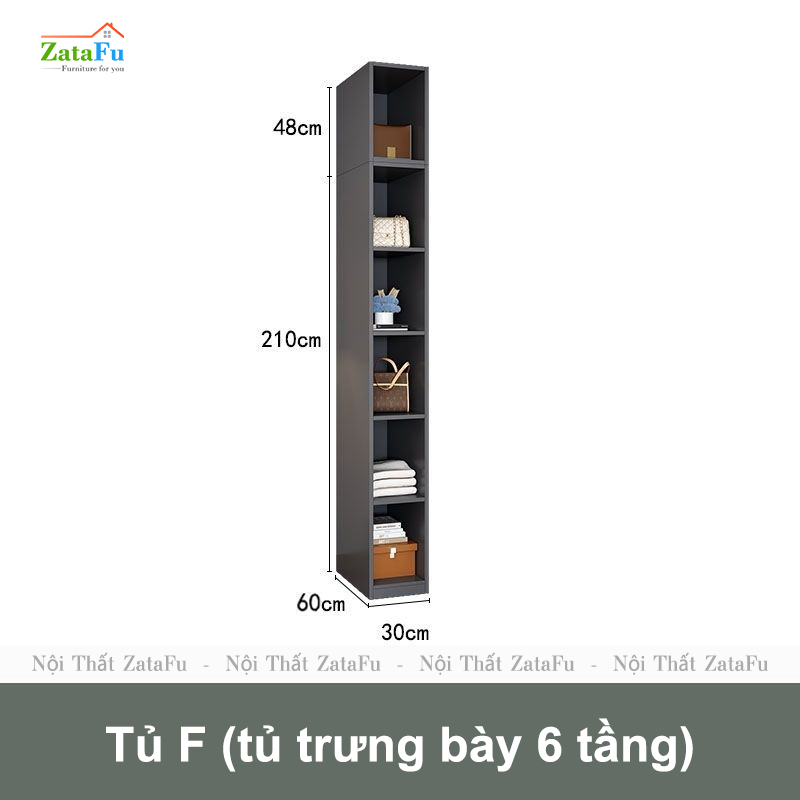 Tủ quần áo góc L cao cấp nhiều phân loại kết hợp sang trọng TQA-21