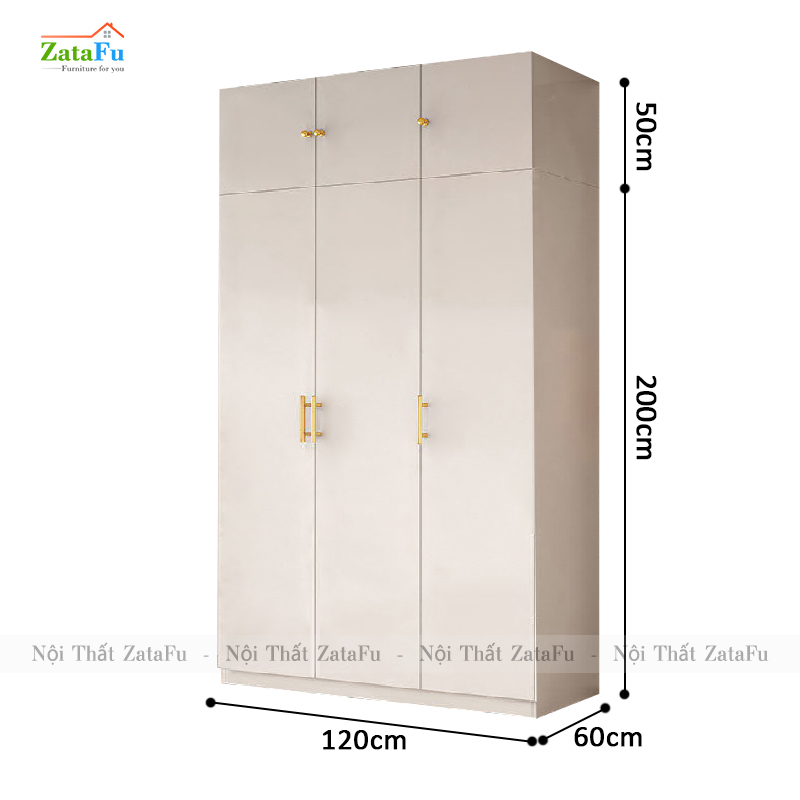Tủ quần áo gỗ công nghiệp mang thiết kế sang trọng TQA-35