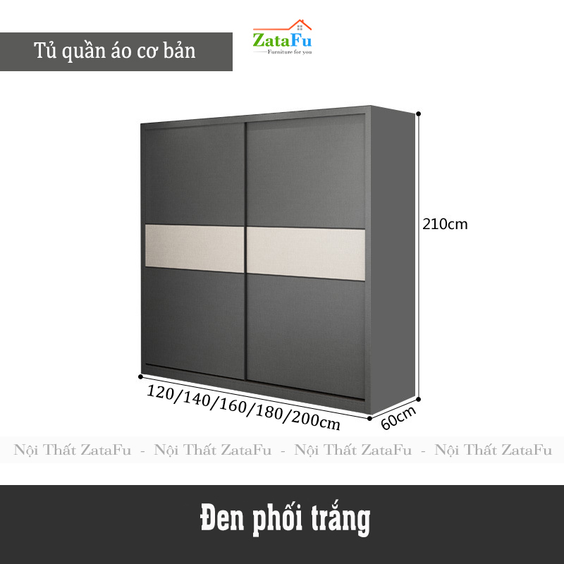 Tủ quần áo cánh trượt cao cấp TQA-09