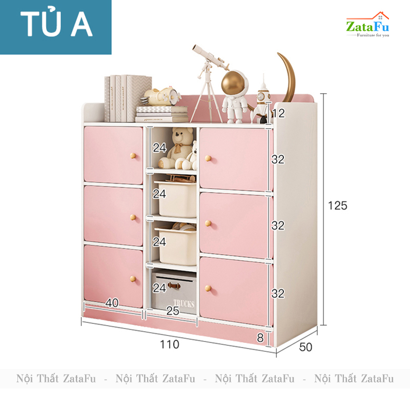 Tủ Quần Áo Xinh Xắn Trang Trí Không Gian Phòng Ngủ Cho Bé TQA-46