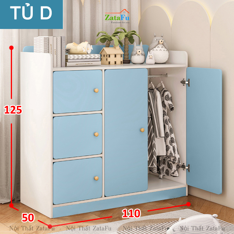 Tủ Quần Áo Xinh Xắn Trang Trí Không Gian Phòng Ngủ Cho Bé TQA-46