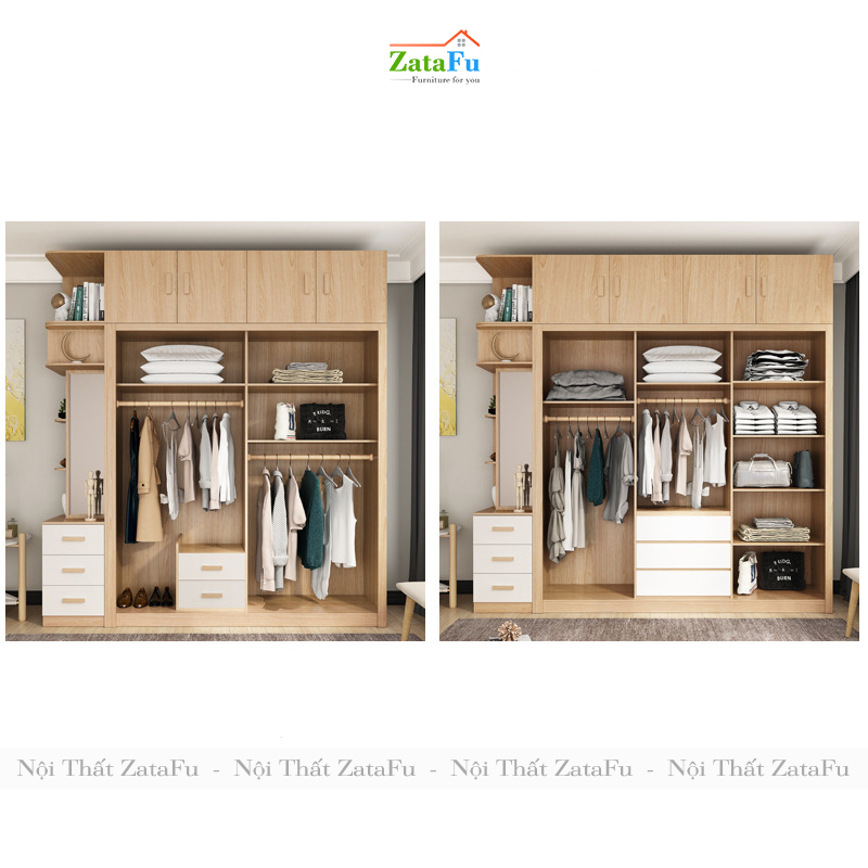 Tủ quần áo cánh trượt kích thước lớn TQA-13