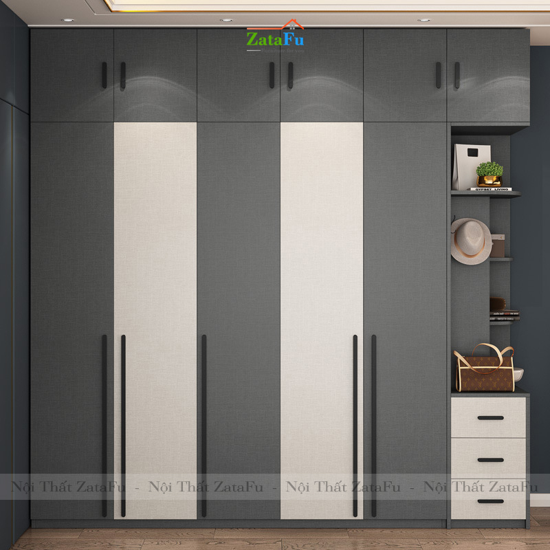 Tủ quần áo đẹp hiện đại TQA-14
