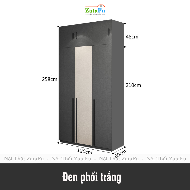 Tủ quần áo đẹp hiện đại TQA-14