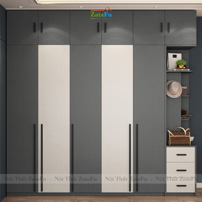 Tủ quần áo đẹp hiện đại TQA-14