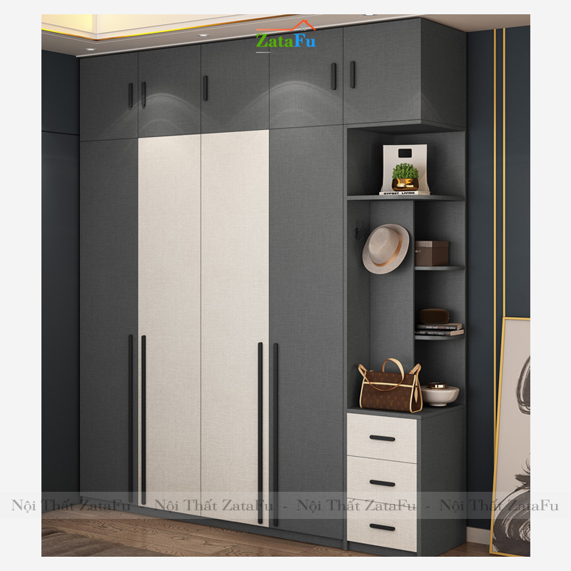 Tủ quần áo đẹp hiện đại TQA-14