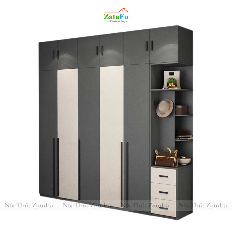 Tủ quần áo đẹp hiện đại TQA-14