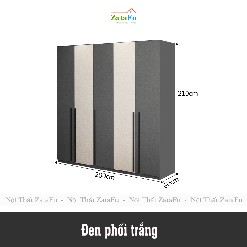 Tủ quần áo đẹp hiện đại TQA-14