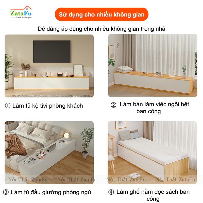Tủ quần áo, tủ đầu giường sử dụng đa chức năng sáng tạo TQA-44