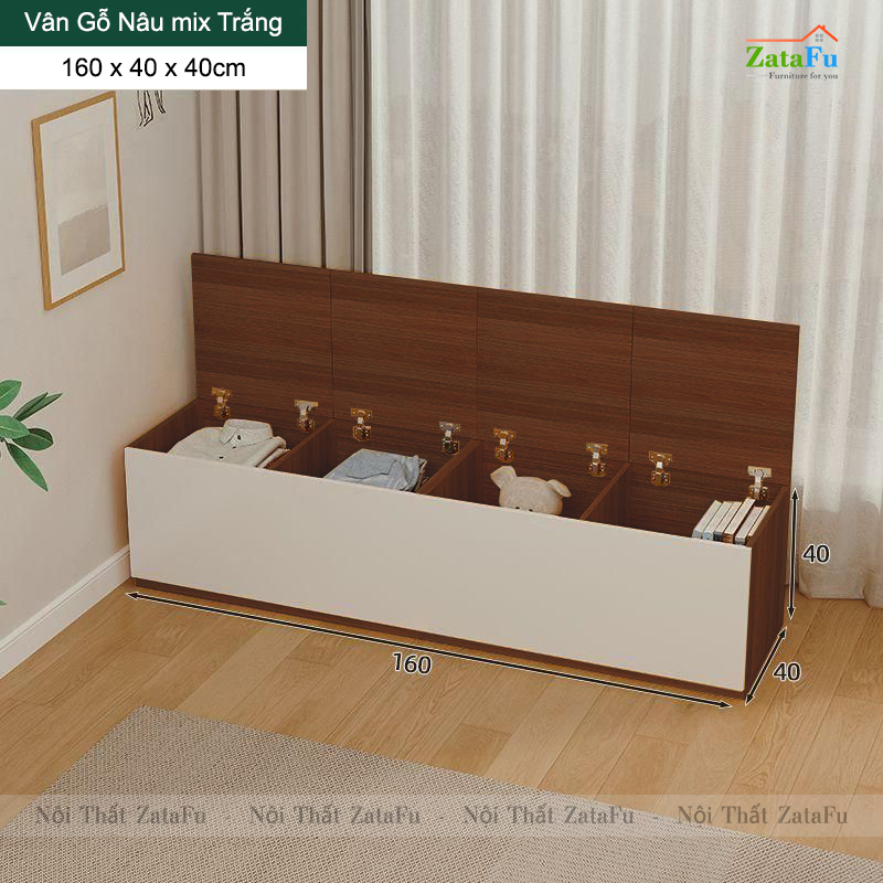 Tủ quần áo, tủ đầu giường sử dụng đa chức năng sáng tạo TQA-44