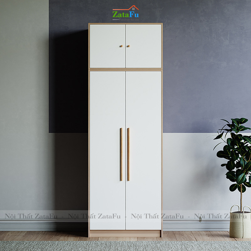 Tủ quần áo cao gỗ MDF loại cao 2m3 TQA-03
