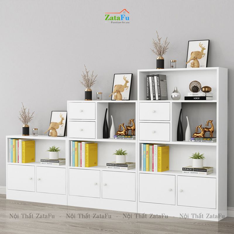 Tủ Sách Gỗ Trang Trí Phòng Khách TUTT-43
