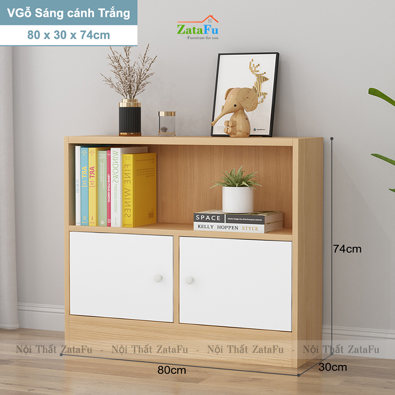 Tủ Sách Gỗ Trang Trí Phòng Khách TUTT-43