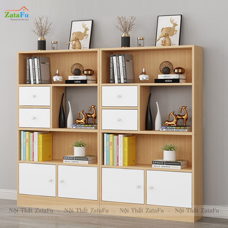 Tủ Sách Gỗ Trang Trí Phòng Khách TUTT-43