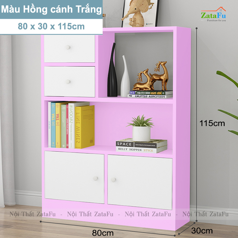 Tủ Sách Gỗ Trang Trí Phòng Khách TUTT-43