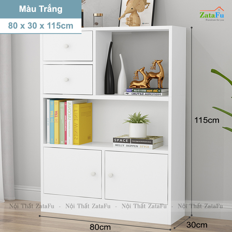 Tủ Sách Gỗ Trang Trí Phòng Khách TUTT-43