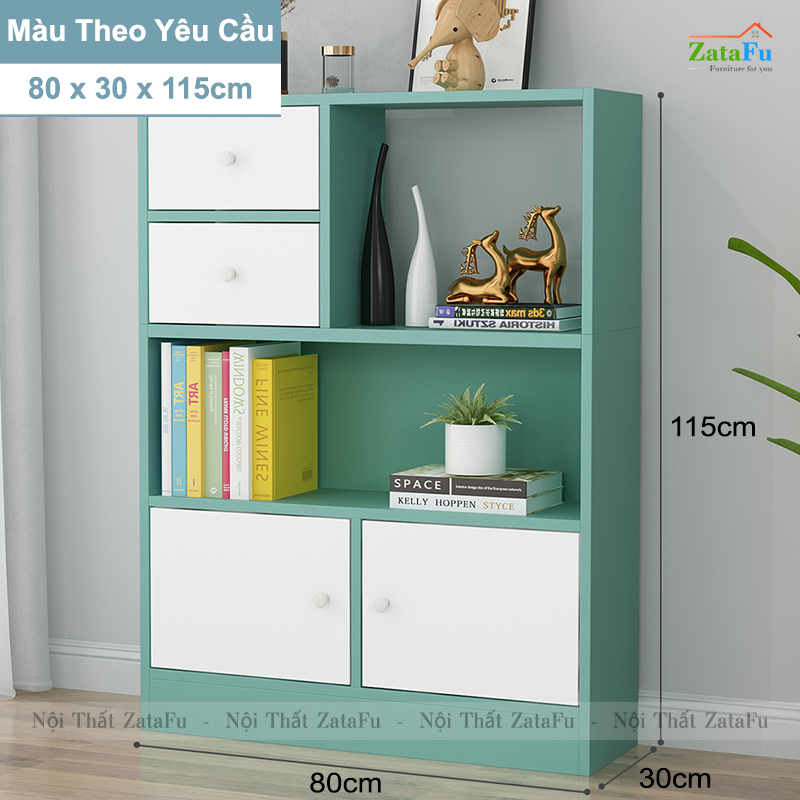 Tủ Sách Gỗ Trang Trí Phòng Khách TUTT-43