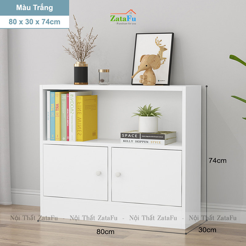Tủ Sách Gỗ Trang Trí Phòng Khách TUTT-43