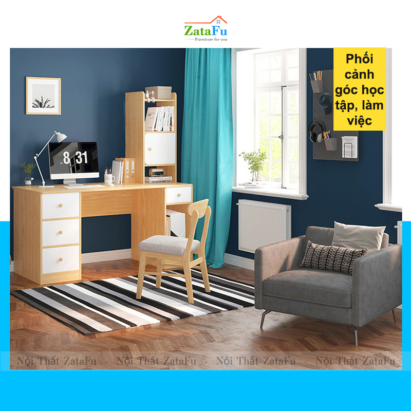 Tủ Kệ Sách Gỗ Mini Đặt Bàn Tiện Lợi TUTT-42