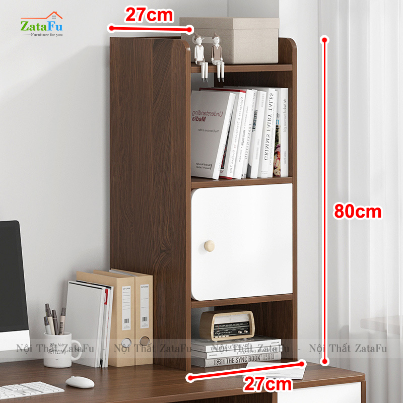 Tủ Kệ Sách Gỗ Mini Đặt Bàn Tiện Lợi TUTT-42