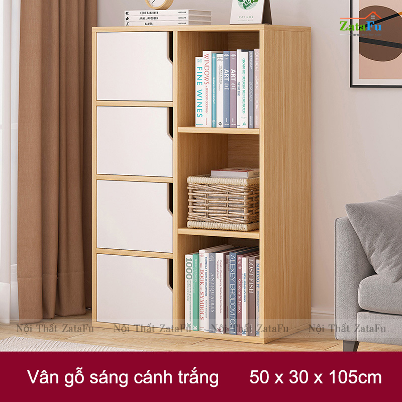 Tủ Kệ Để Sách Gỗ Trang Trí TUTT-15