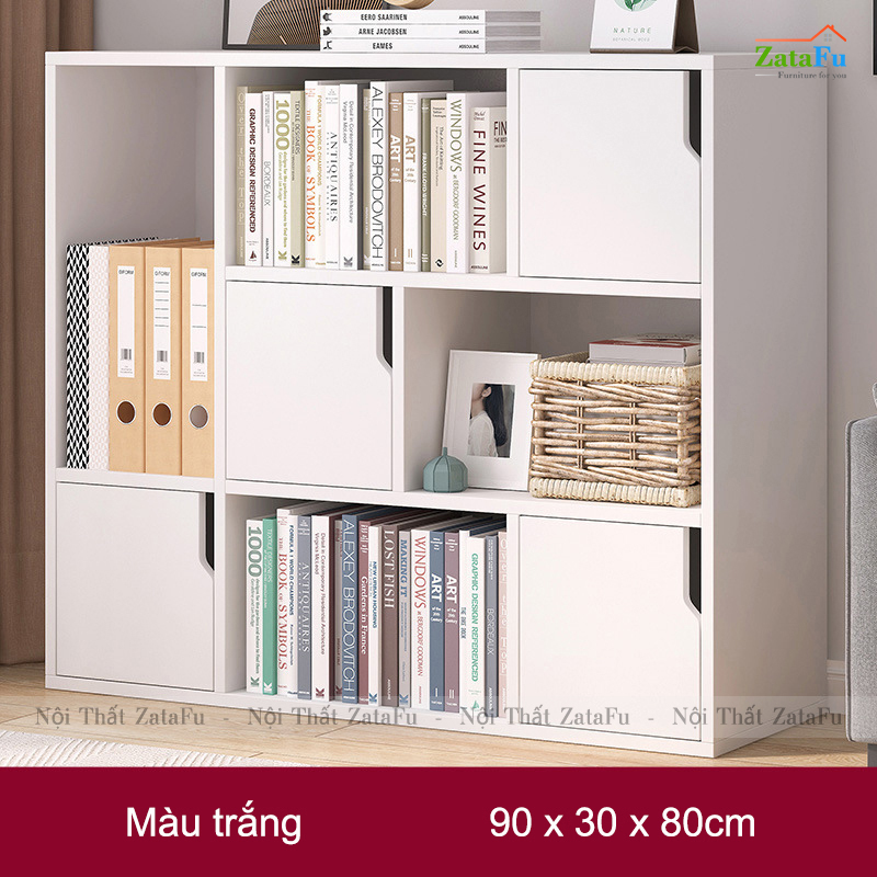 Tủ Kệ Để Sách Gỗ Trang Trí TUTT-15