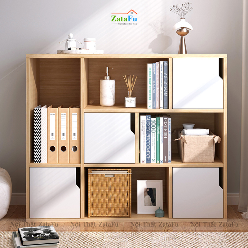 Tủ Kệ Để Sách Gỗ Trang Trí TUTT-15