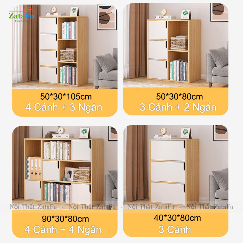 Tủ Kệ Để Sách Gỗ Trang Trí TUTT-15