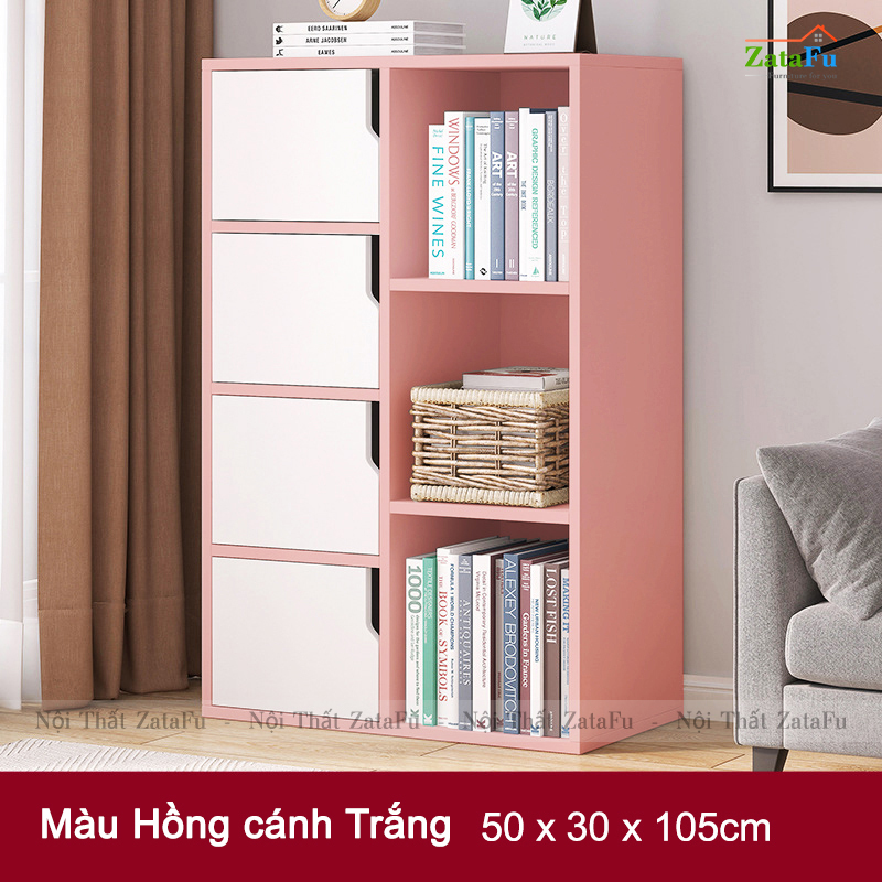 Tủ Kệ Để Sách Gỗ Trang Trí TUTT-15
