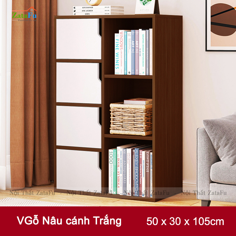 Tủ Kệ Để Sách Gỗ Trang Trí TUTT-15