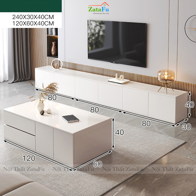 Tủ tivi trang trí phòng khách hiện đại KTV-04
