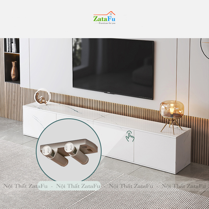 Tủ tivi trang trí phòng khách hiện đại KTV-04