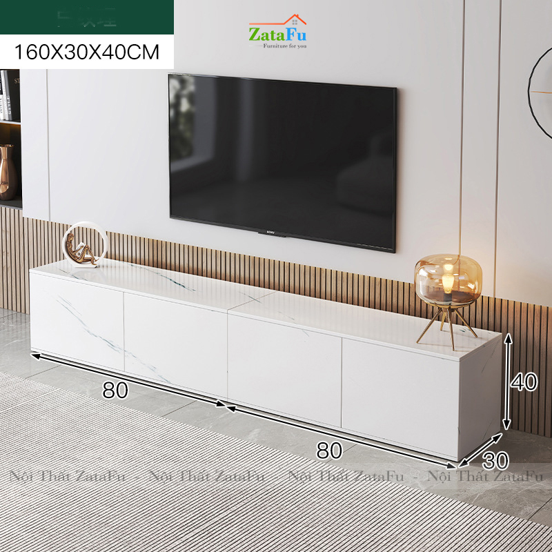 Tủ tivi trang trí phòng khách hiện đại KTV-04