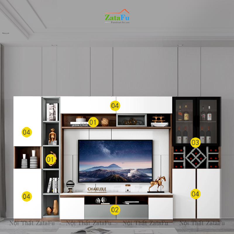 Tủ Kệ Tivi Thiết Kế Theo Yêu Cầu KTV-32