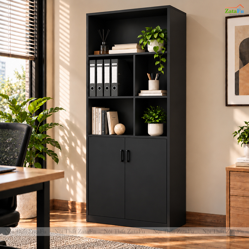 Tủ Trang Trí Tủ Đựng Tài Liệu Hiện Đại Để Phòng Làm Việc Nhiều Ngăn Chứa TUTT-72 ZataFu