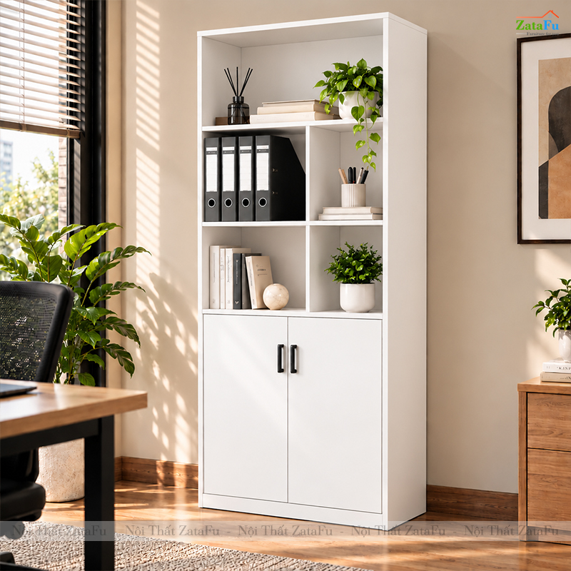 Tủ Trang Trí Tủ Đựng Tài Liệu Hiện Đại Để Phòng Làm Việc Nhiều Ngăn Chứa TUTT-72 ZataFu
