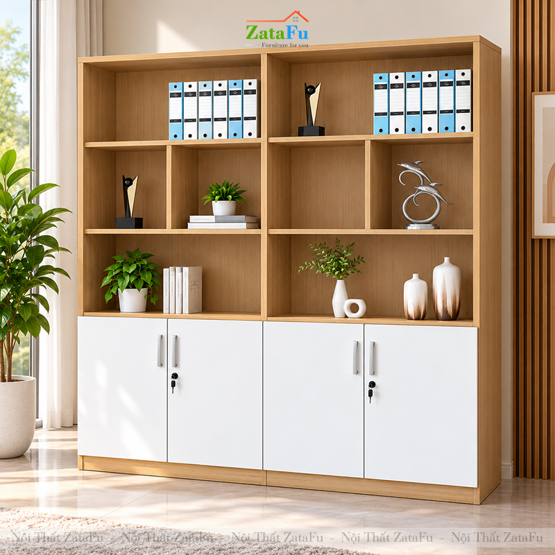 Tủ Trang Trí Tủ Đựng Tài Liệu Kích Thước Lớn Phong Cách Hiện Đại TUTT-85 ZataFu